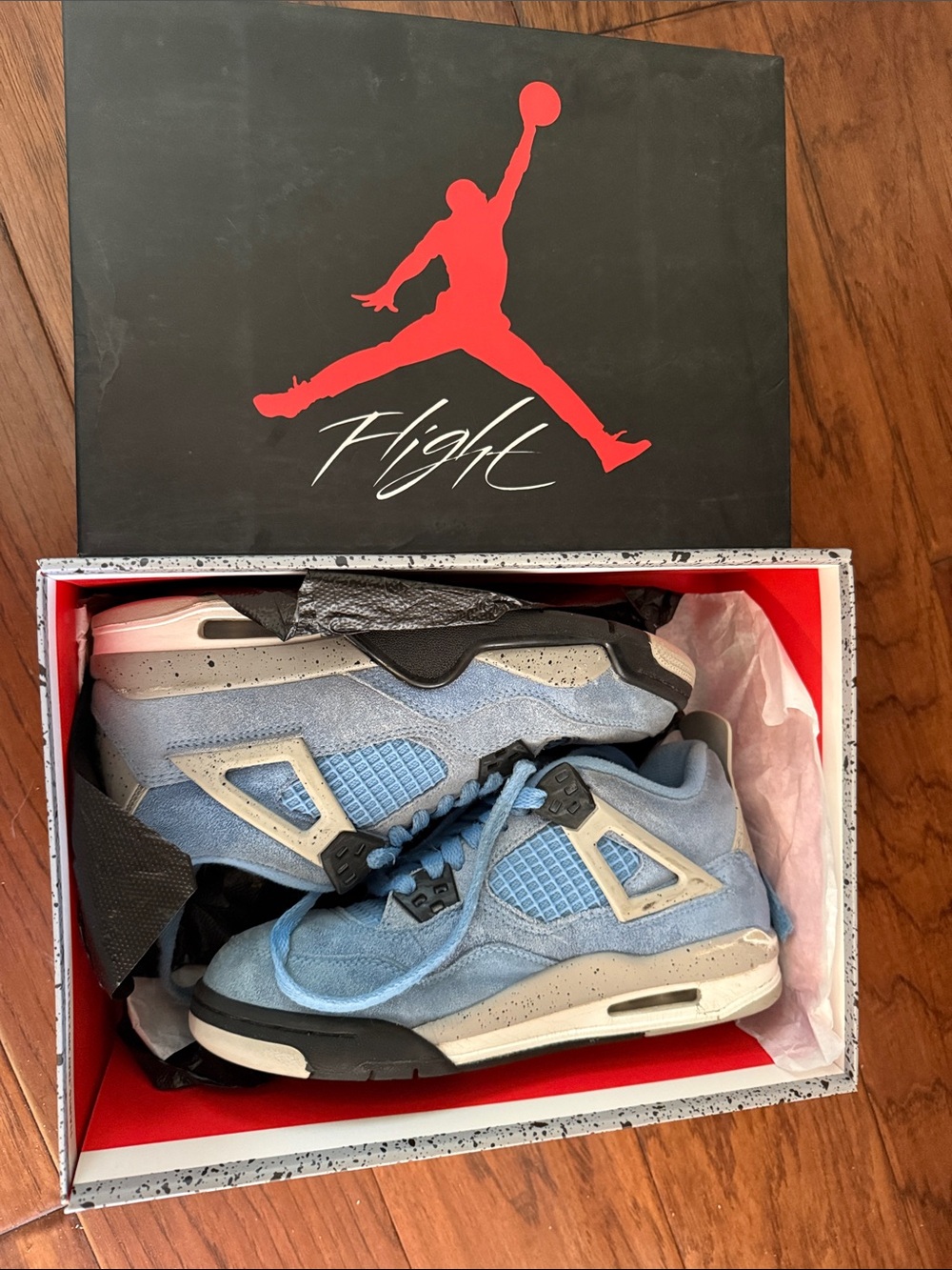 Jordan Kids Light Blue and Gray Sneakers